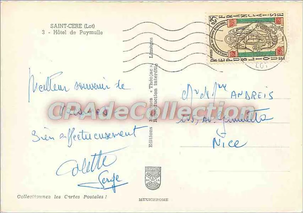 Hôtel de Puymulle — Saint-Céré (Lot) — Éditions IRIS - Achterkant