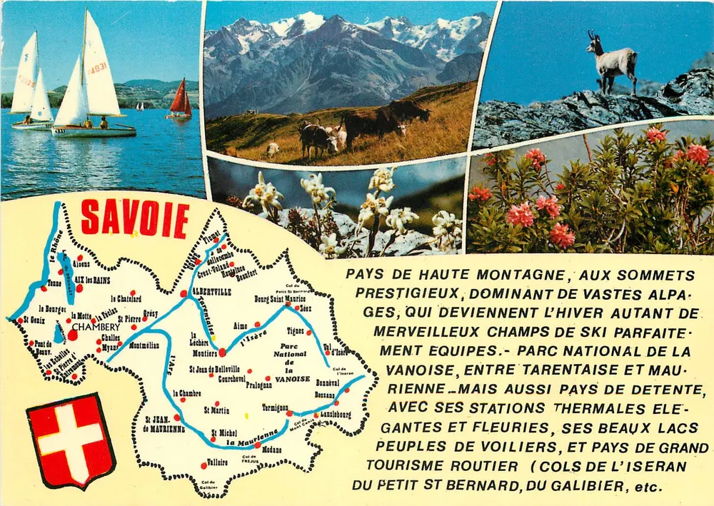 Savoie — Hochlandgebiet mit alpinen Gipfeln — Verlag J. Cellard, Nr. F.30036 - Vorderseite