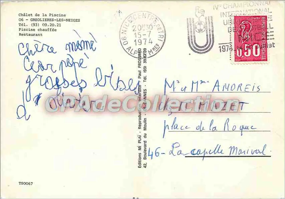 Chalé da Piscina — Greolieres-les-Neiges — Edições MI PLAI - Verso