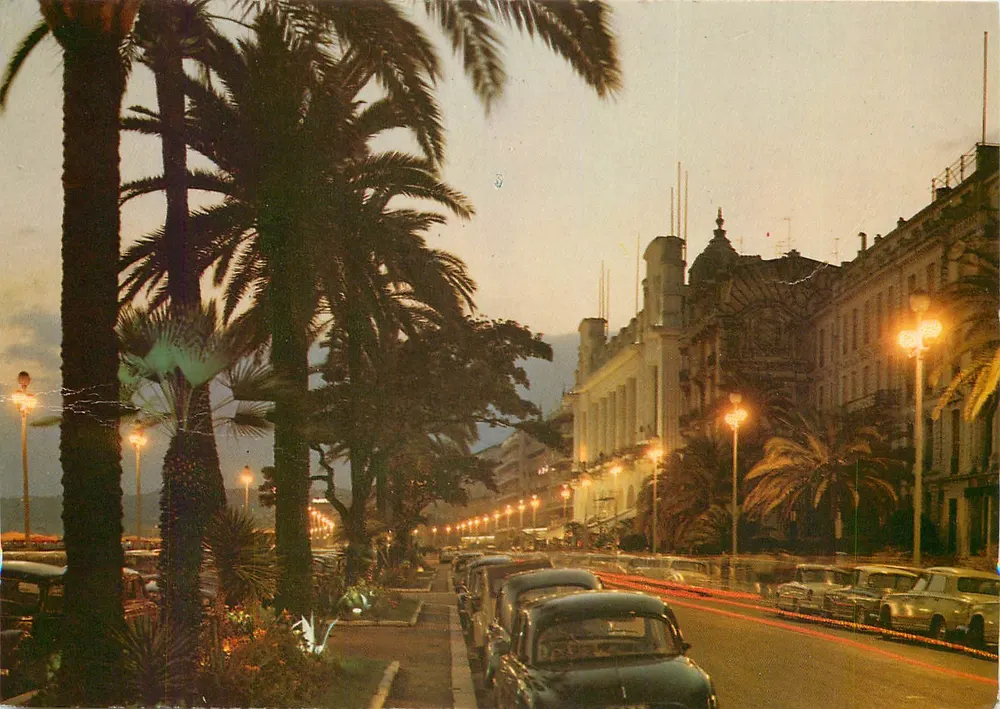 A Promenade dos Ingleses — Noite — Editor CPADeCollection - Frente