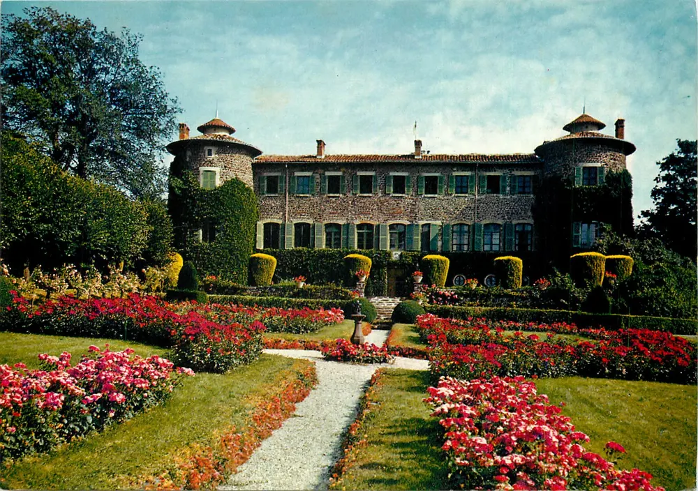 Schloss Lafayette (Haute-Loire) — Nordfassade, Rosenhausseite und Park — Éditions du Gabier, n°12 - Vorderseite