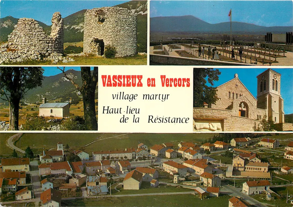 VASSIEUX en Vercors — village martyr, Haut lieu de la Résistance — Éd. J. Cellard - Recto