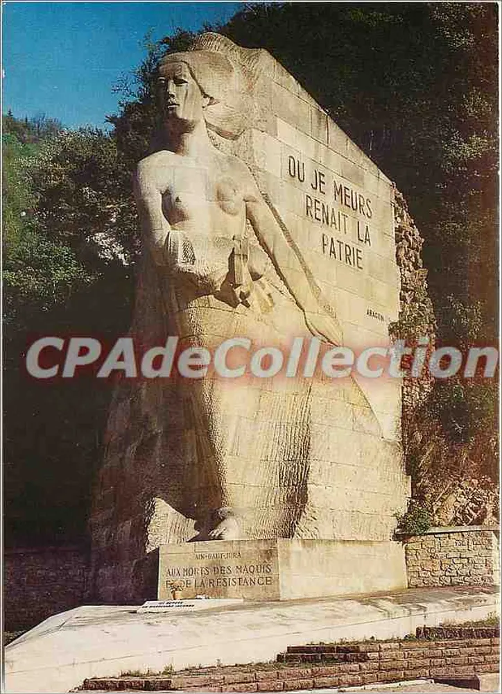 Denkmal der Maquis von Ain — Die Weiße Straße — Cerdon — Bildhauer Charles Machet - Vorderseite