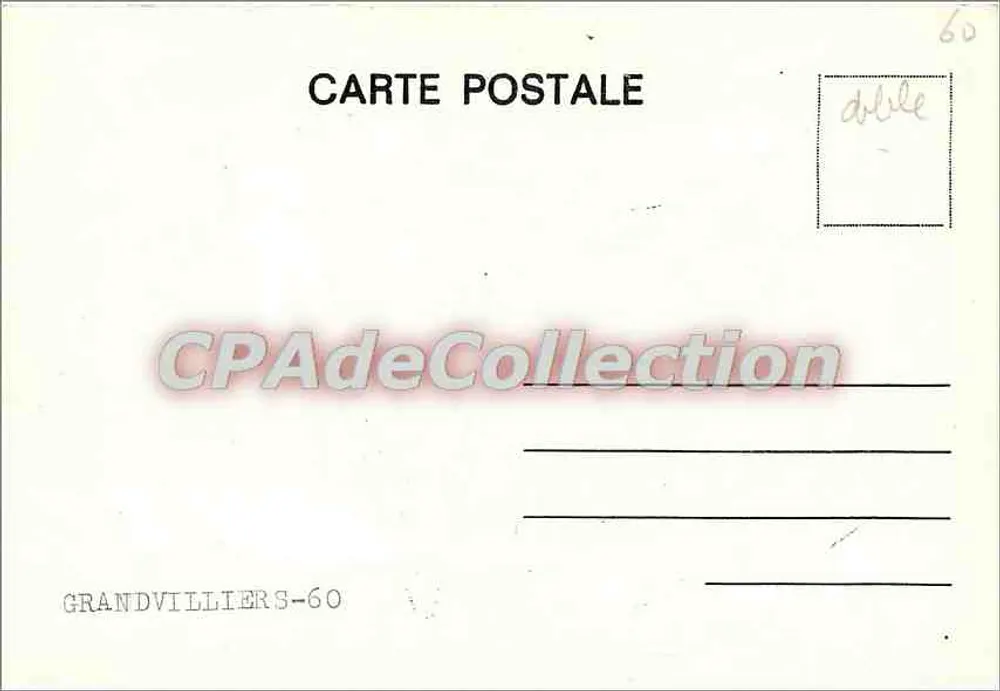 Rodovia do Geral Leclerc — Grandvilliers — CPAdeCollection - Verso