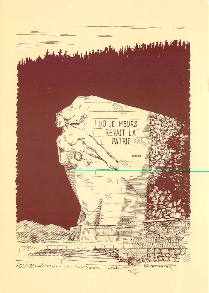 Le Cerdon — Denkmal für die Toten der Maquis und der Widerstandsbewegung — Association des Anciens Combattants de la Résistance - Vorderseite