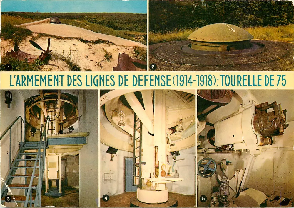 Waffenbestückung der Verteidigungslinien (1914-1918): 75 mm Turm — Verlag: Editions MAGE, Drancy, Nr. 559.317 - Vorderseite