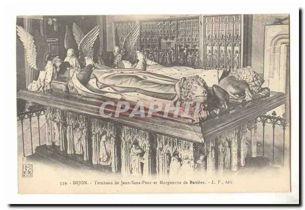 Dijon — Grabmal von Jean-Sans-Peur und Marguerite de Bavière — L. V., Verlag - Vorderseite