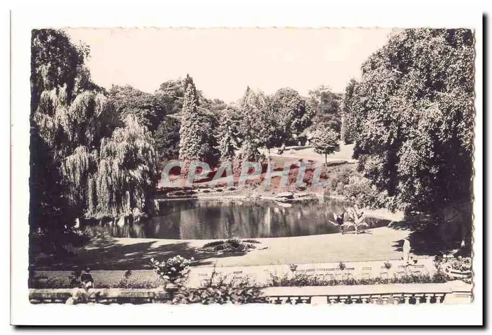 Jardim com lago — vista panorâmica — editor desconhecido - Frente