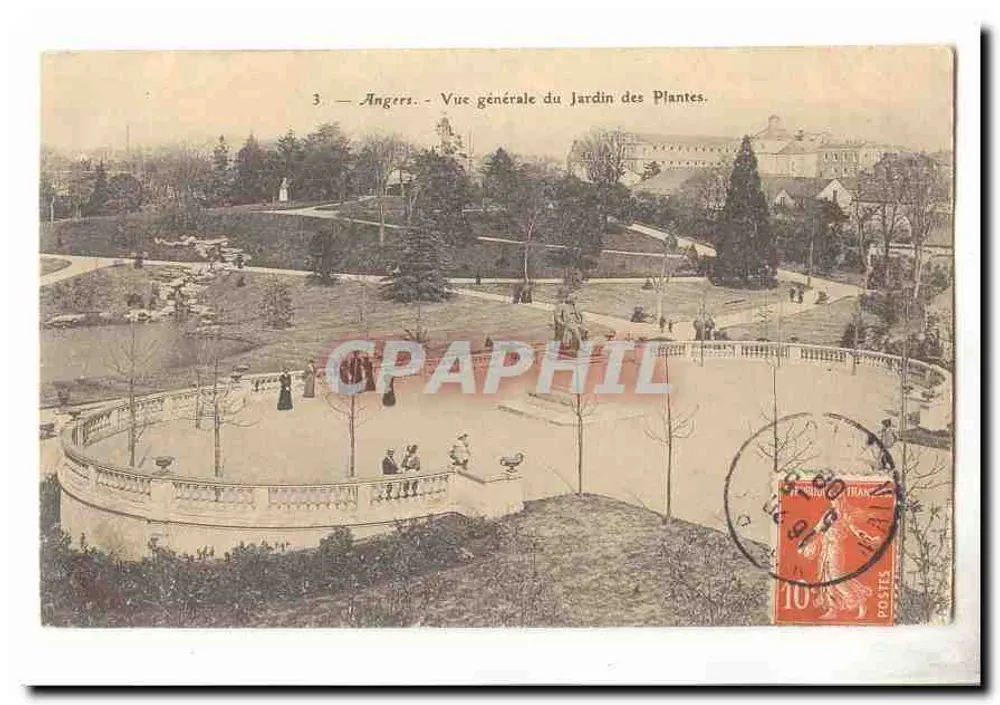 Angers - Allgemeiner Blick auf den Jardin des Plantes — Antike Ansichtskarte n°3, Verleger nicht sichtbar - Vorderseite