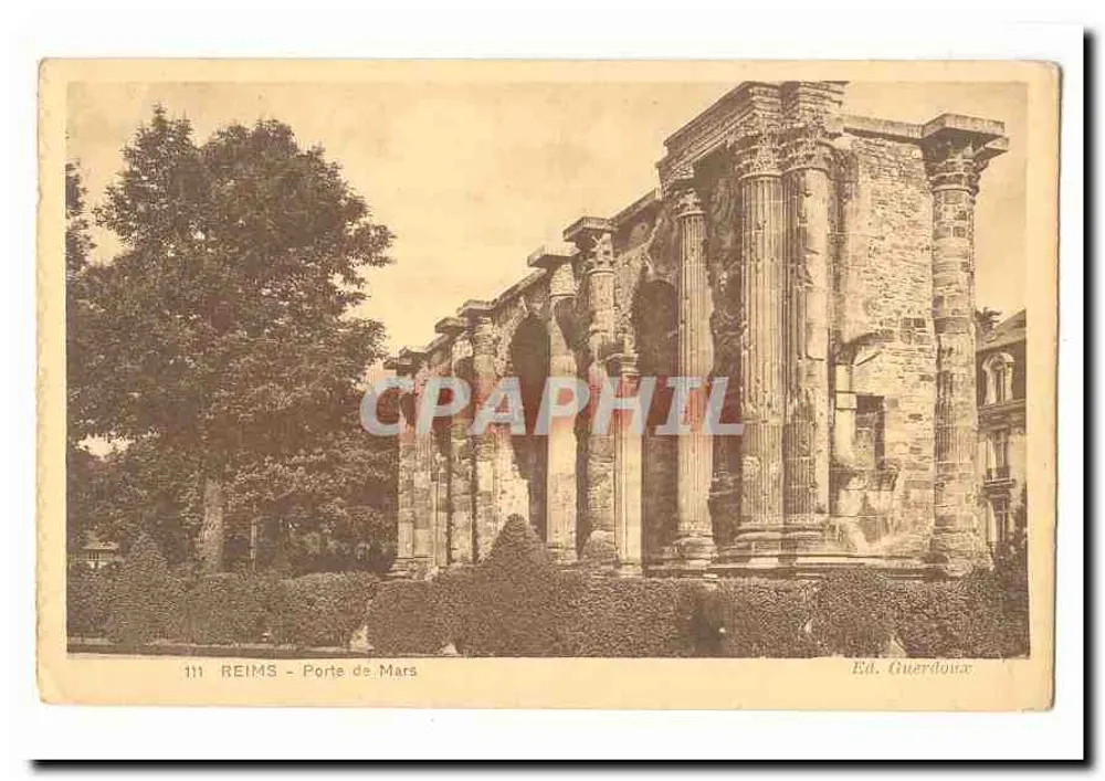 Reims - Porta de Marte — Ed. Guerdoura, n° 111 - Frente