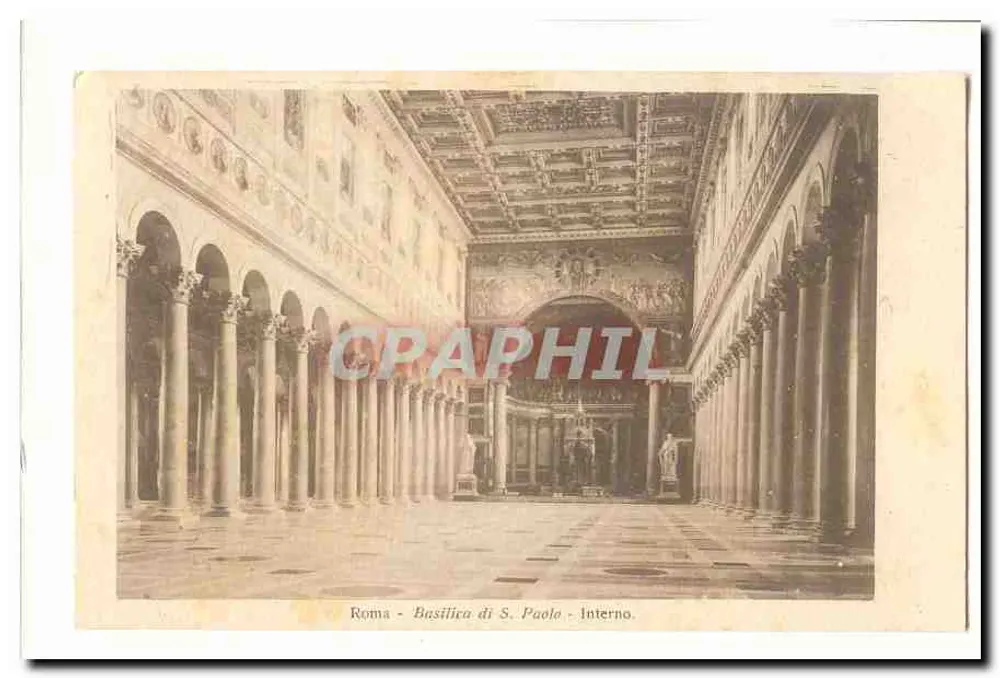Rom - Basilika S. Paulus - Innenansicht - Vorderseite