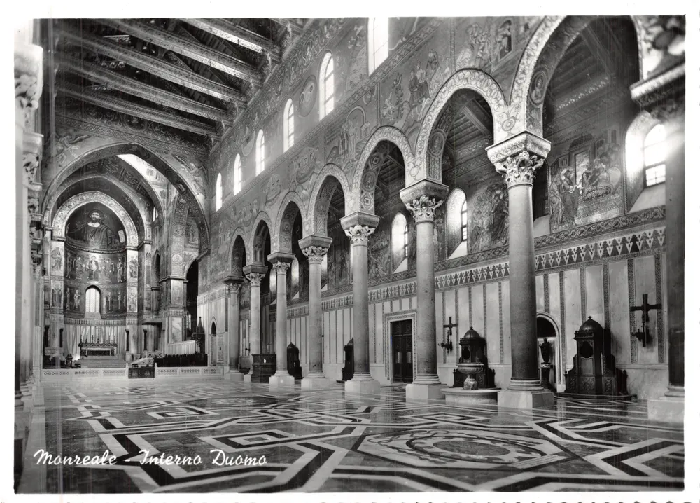 Monreale — Intérieur du Duomo — VERA FOTO GRAFIA - Recto