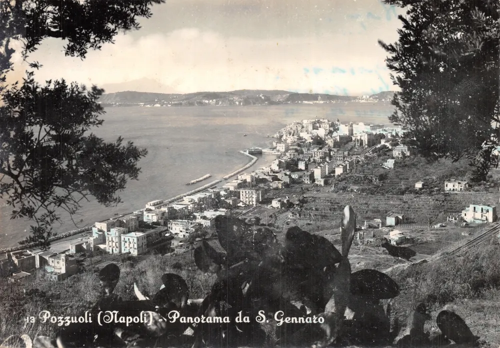 Pozzuoli (Napoli) — Panorama da S. Gennaro — Ed. Angelo Conte - Recto