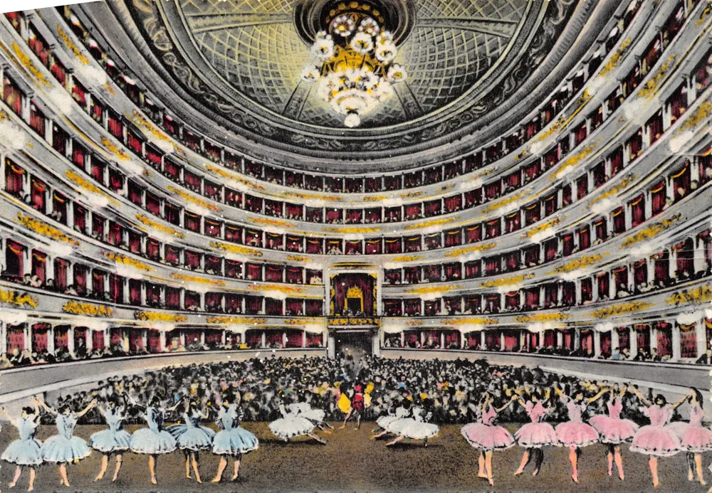 Théâtre de la Scala — Intérieur — Éditeur Kodak Ektachrome - Recto