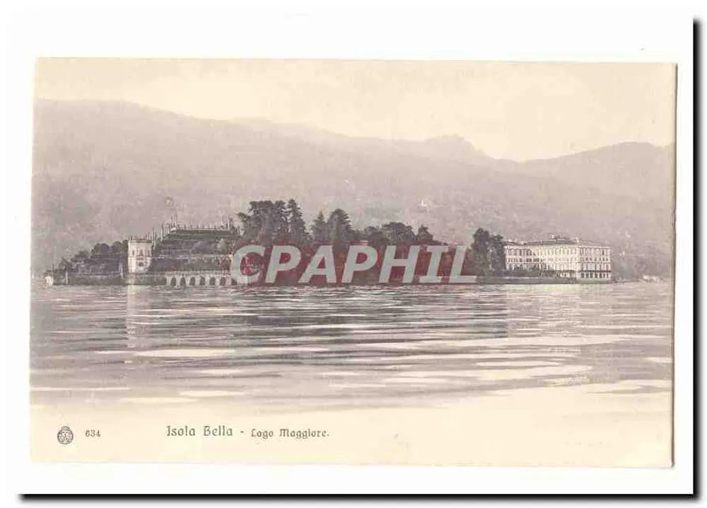 Isola Bella - Lago Maggiore — unbekannter Verleger, Seriennummer 634 - Vorderseite