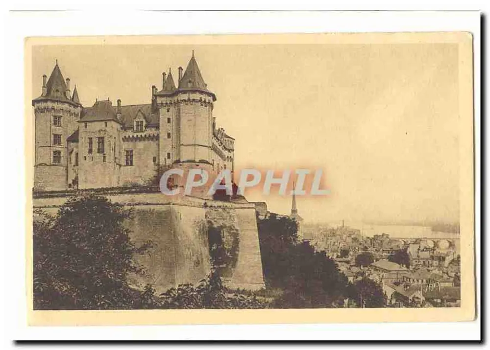 Castelo de Chinon — vista panorâmica — editor não identificado - Frente