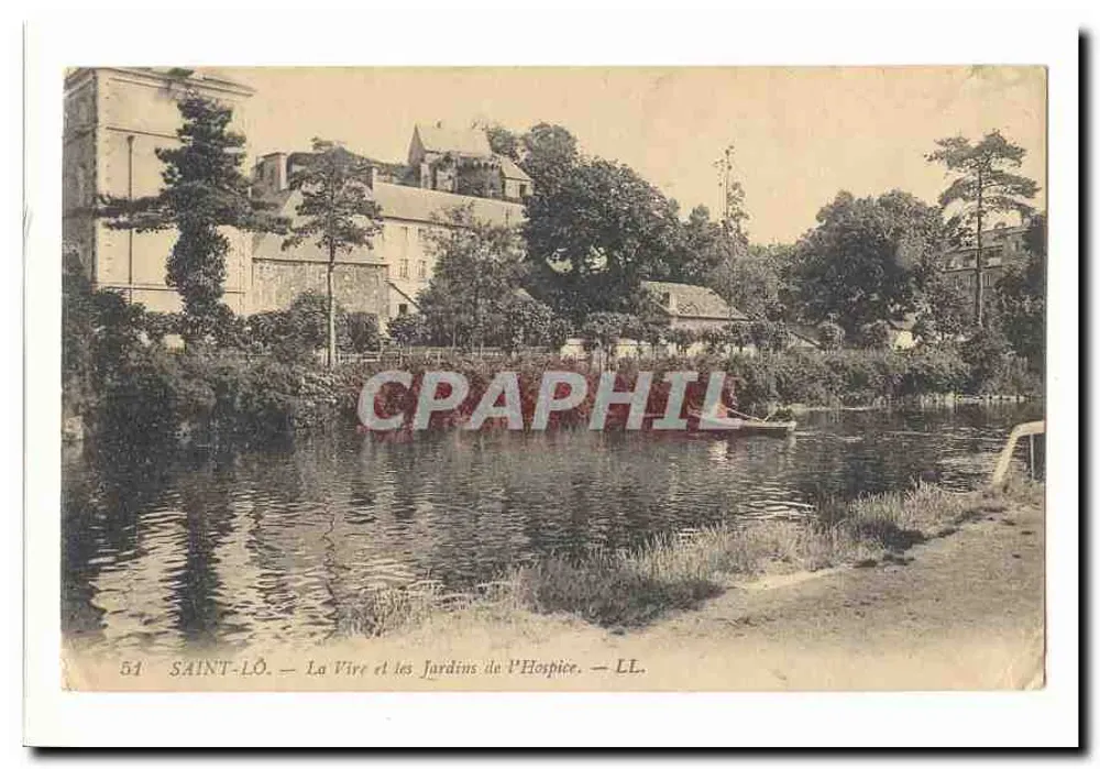 Saint-Lô — Die Vire und die Gärten des Hospizes — LL. - Vorderseite