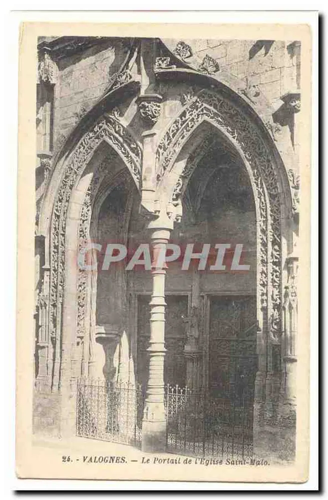 Valognes — Der Portal der Kirche Saint-Malo — n°24 - Vorderseite