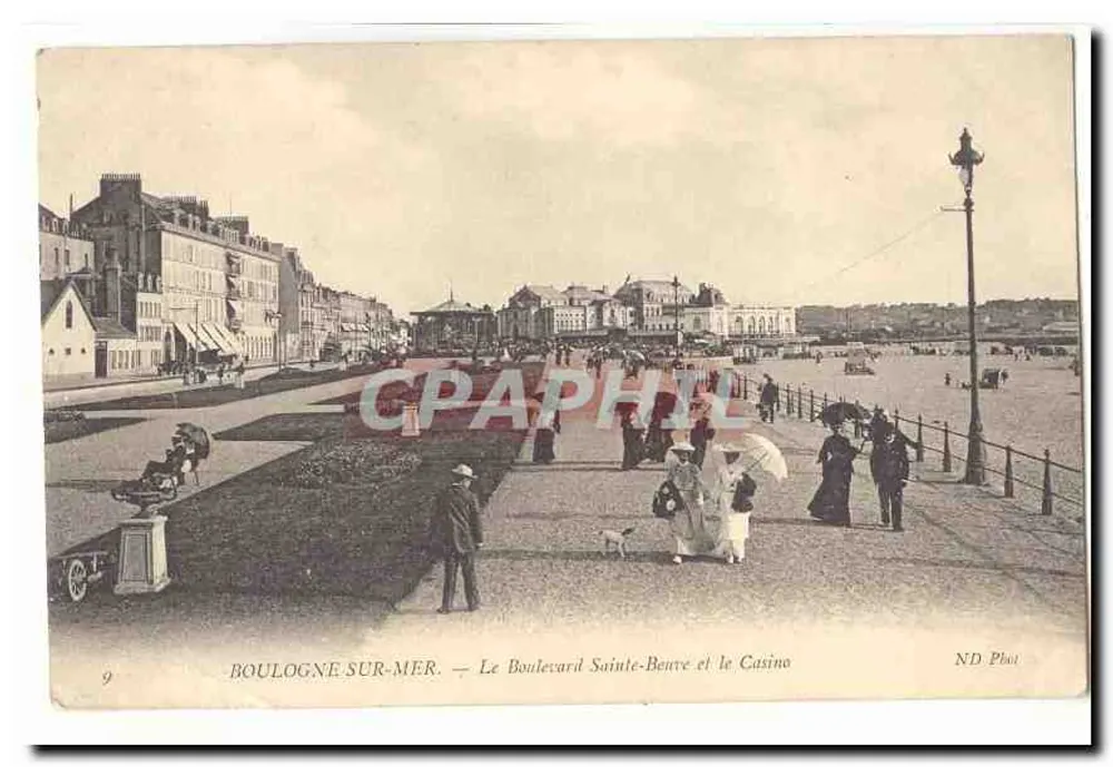 Boulogne-sur-Mer — Le Boulevard Sainte-Beuve und das Casino — ND Phot - Vorderseite
