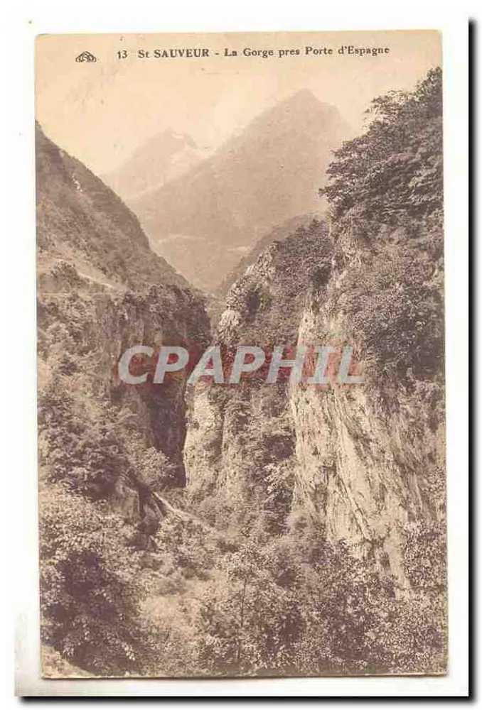 St Sauveur - Die Schlucht nahe Porte d'Espagne — n° 13 - Vorderseite