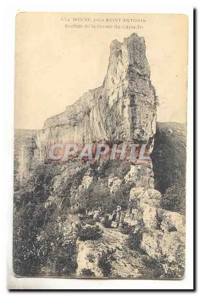 Bonne, nahe Saint-Antonin — Felsen der Kapuzinergrotte — 634 - Vorderseite