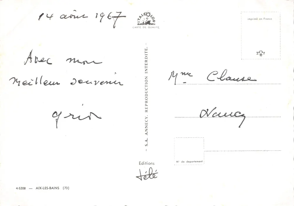 Aix-les-Bains — Souvenir d'Aix Les Bains — Éditions Télé - Reverso