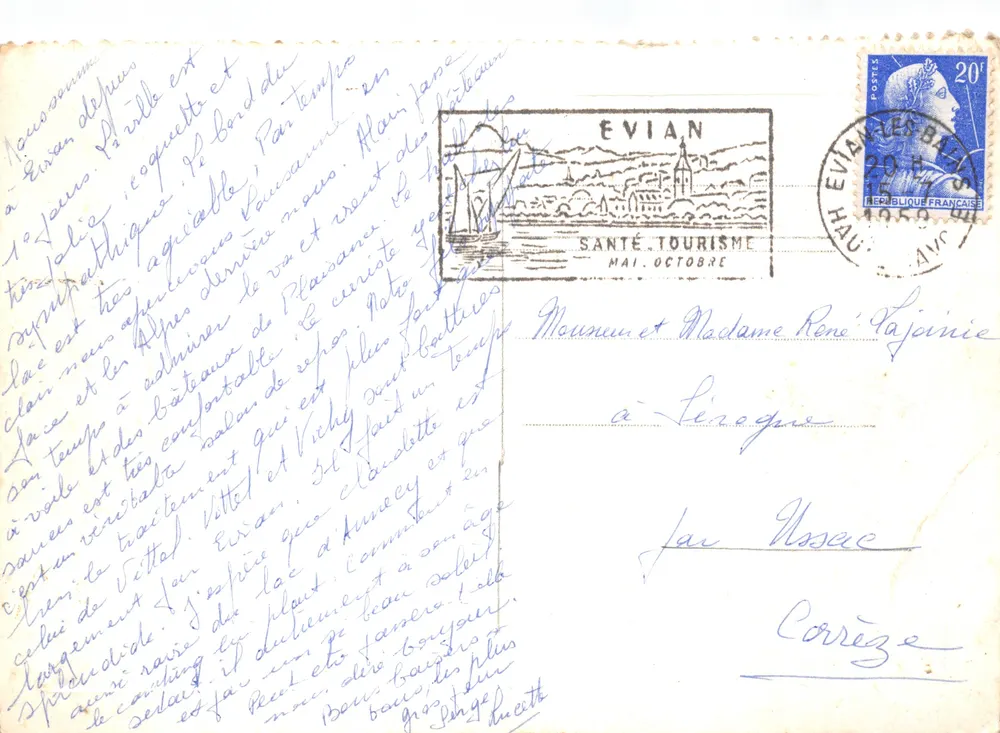 Evian-les-Bains — Vista Geral — Editor: Evian-les-Bains - Verso