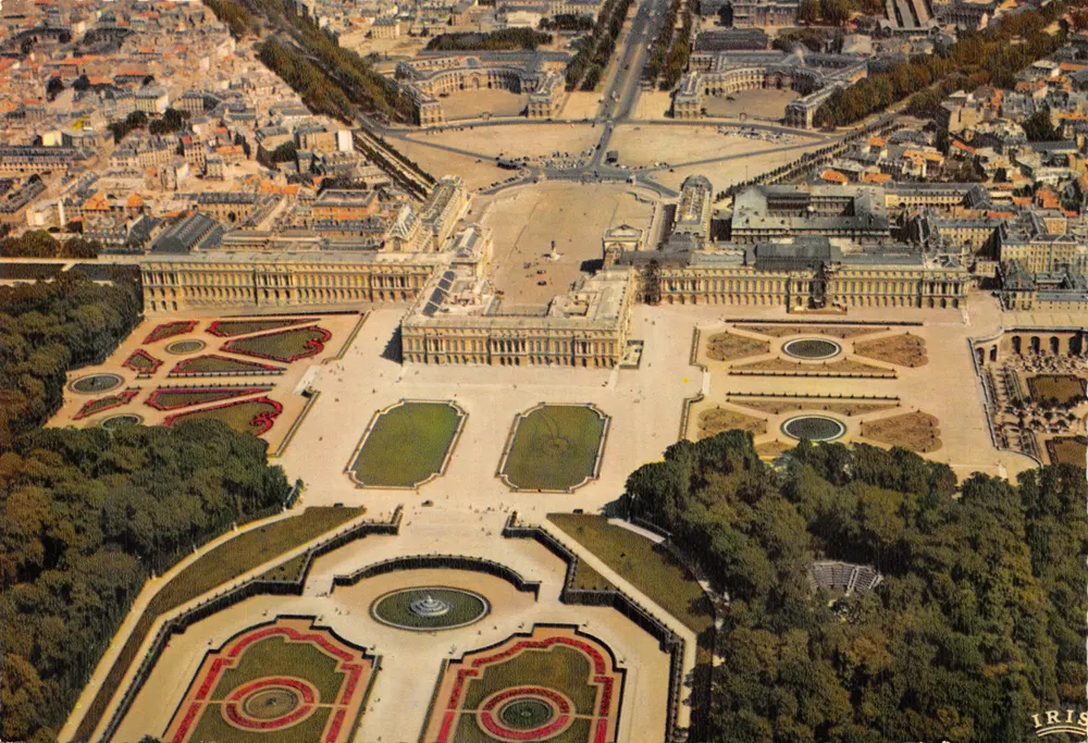 Versailles — Luftbild des Schlosses und des Parks — Verlag: Diplôme de l'Espace - Vorderseite