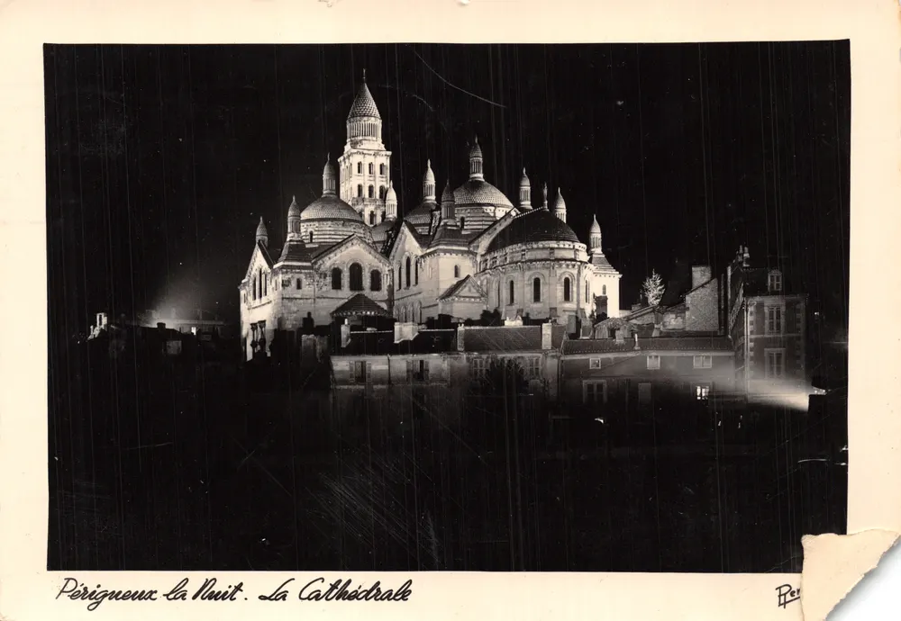 Périgueux la Nuit — La Cathédrale — Éditions RENÉ & me Mouchy - Recto