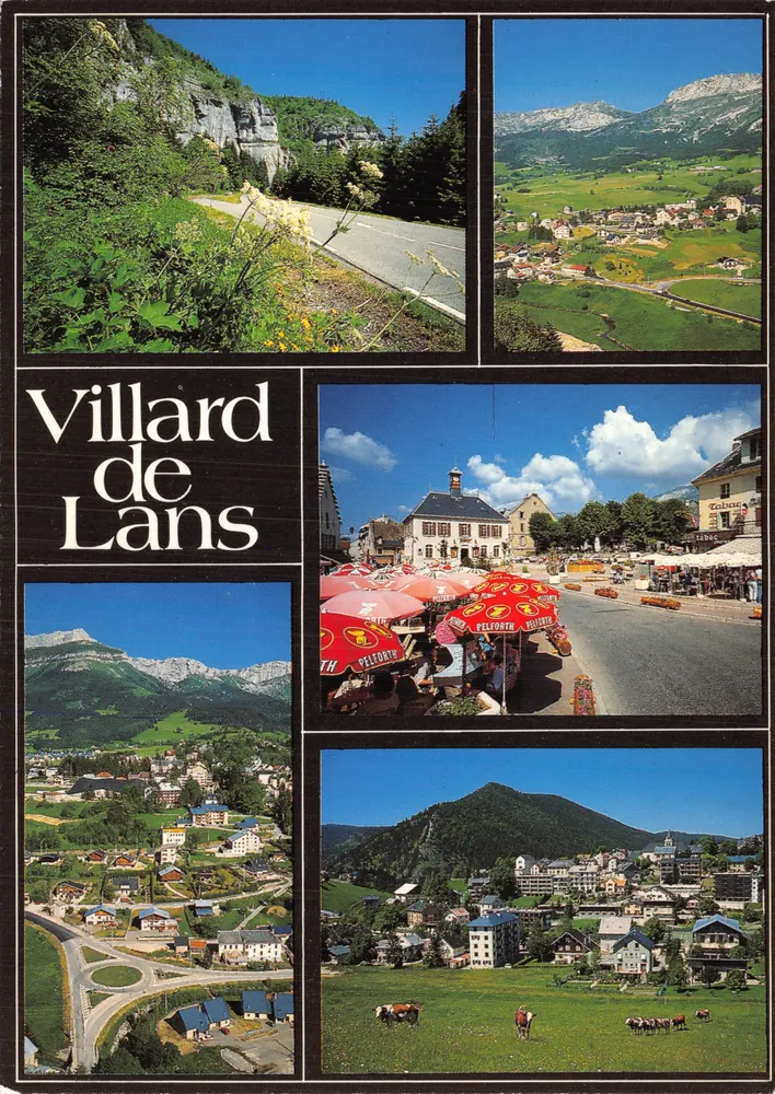 Villard de Lans — Panoramablick und Dorf — Verlag Reproduction Interdite - Vorderseite