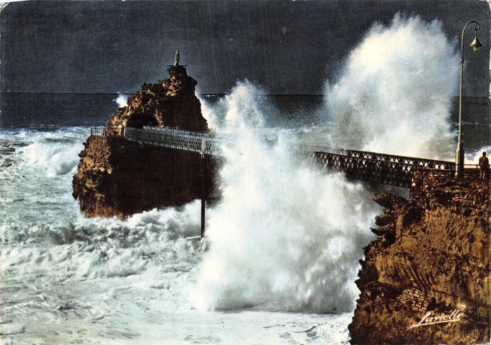 Biarritz - Felsen der Jungfrau — Verlag Lavielle, Nr. 1018 - Vorderseite
