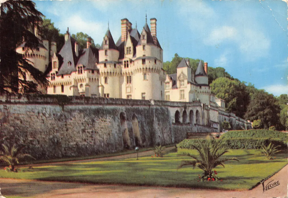 Schloss Rigny-Usse — Ansicht des Renaissance-Schlosses an seiner Umfassungsmauer — Verlag VALOIRE - Vorderseite