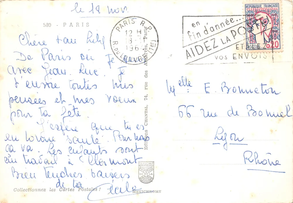 Paris — Tour Eiffel, Arc de Triomphe, Notre-Dame — Souvenir de Paris, Éditions Mexichrome - Verso