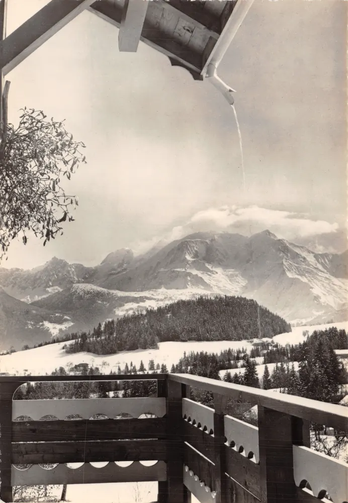 Balcon du Mont-Blanc — schneebedeckte Aussicht — Foto Sylvain Knecht, Edition M. Petitjean, Cordon - Vorderseite