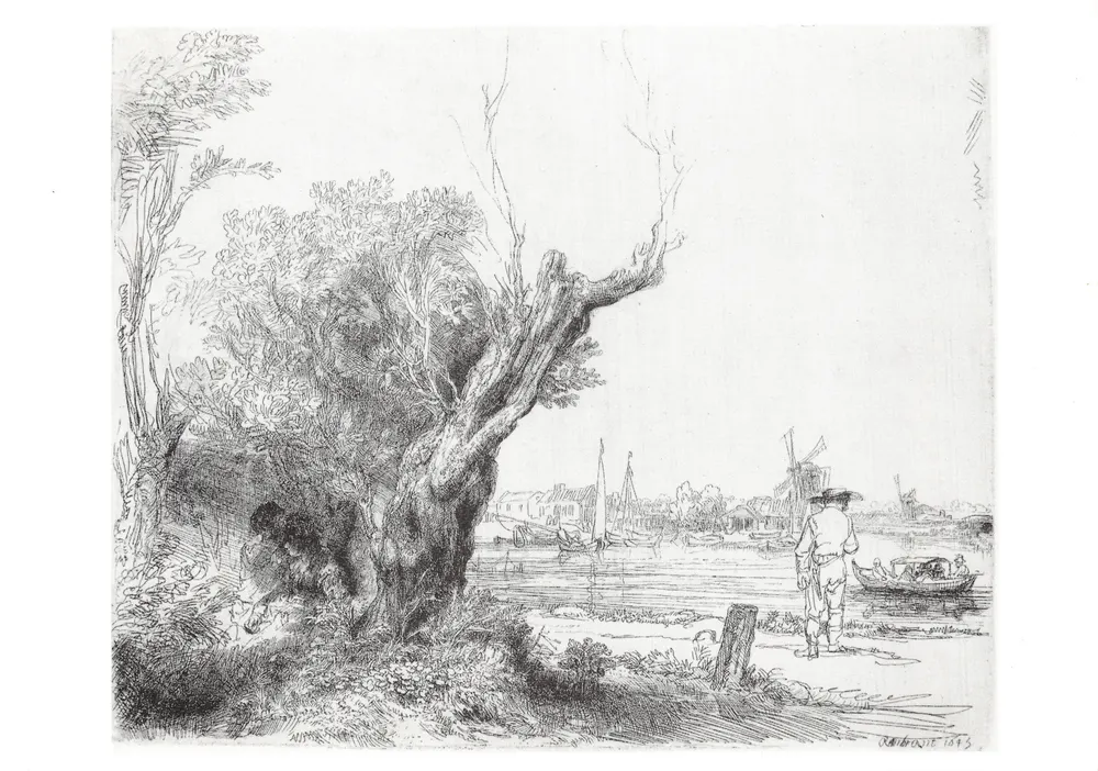 Der Uferbereich der Amstel — Ansicht des « Omval » — Ausgabe des Rembrandthuis-Museums, Amsterdam - Vorderseite