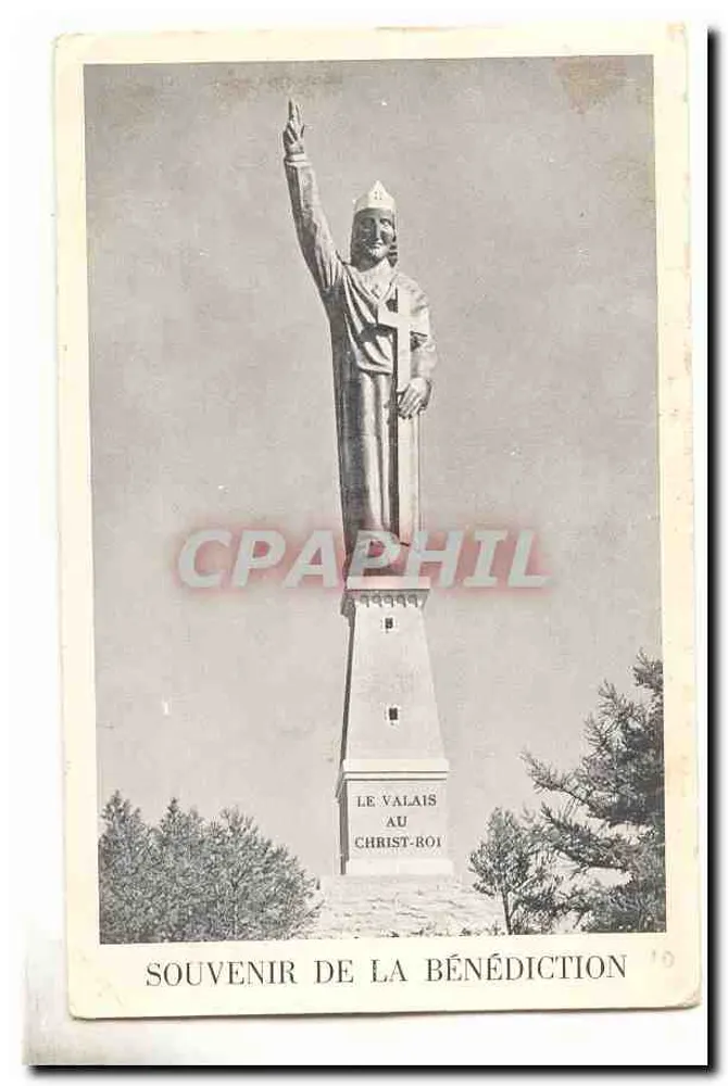 Statue des Christus-Königs — Wallis — Erinnerung an die Segnung - Vorderseite