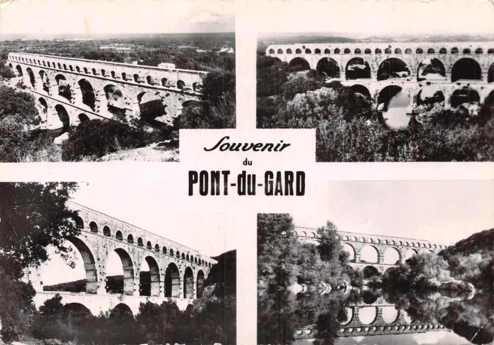 Pont du Gard — römischer Aquädukt — Erinnerung an PONT-DU-GARD - Vorderseite