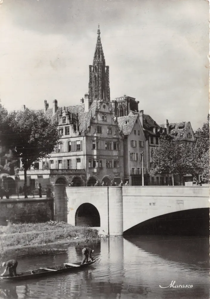 Straßburg — Ansicht der Kathedrale und des Brückens — Verlag Marasco - Vorderseite