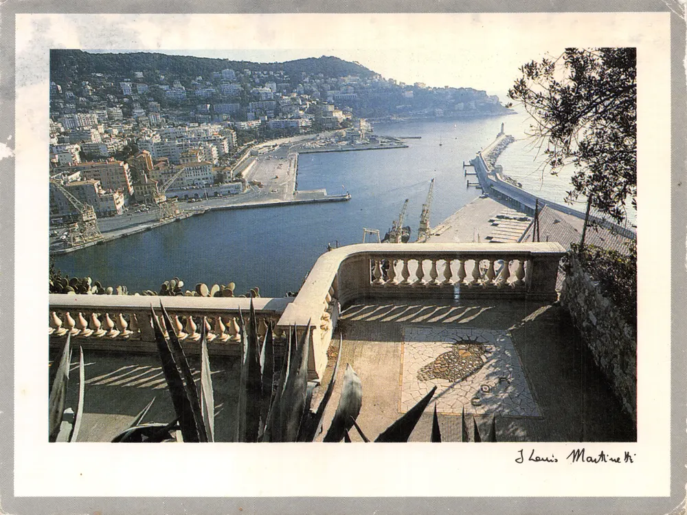 Nice - Blick auf den Hafen vom Schloss — Foto: Jean-Louis Martinetti, Ref. 6003 - Vorderseite