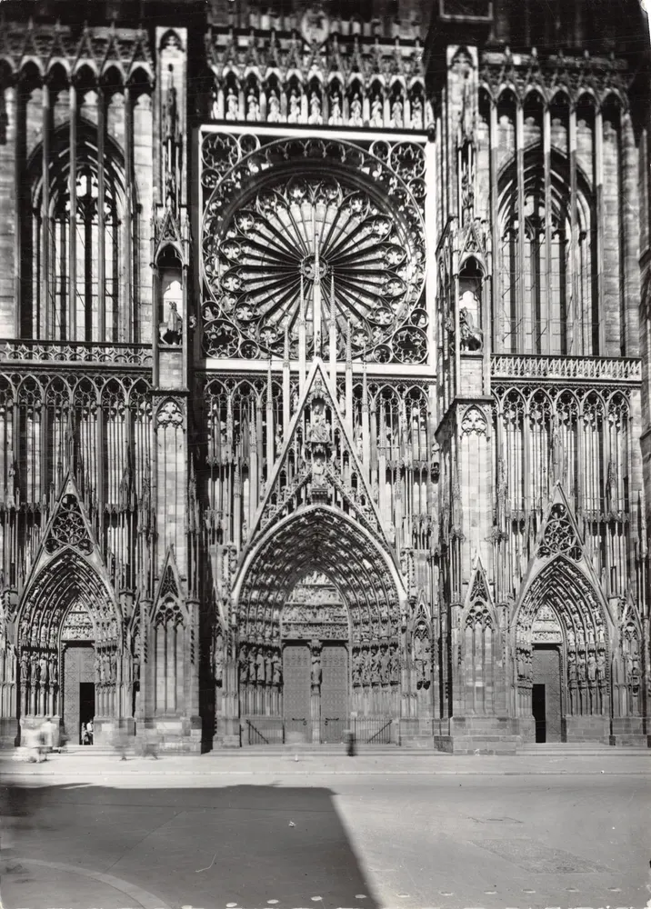 Strasbourg — Cathédrale — Facade principale — Éditions Drussel - 앞면
