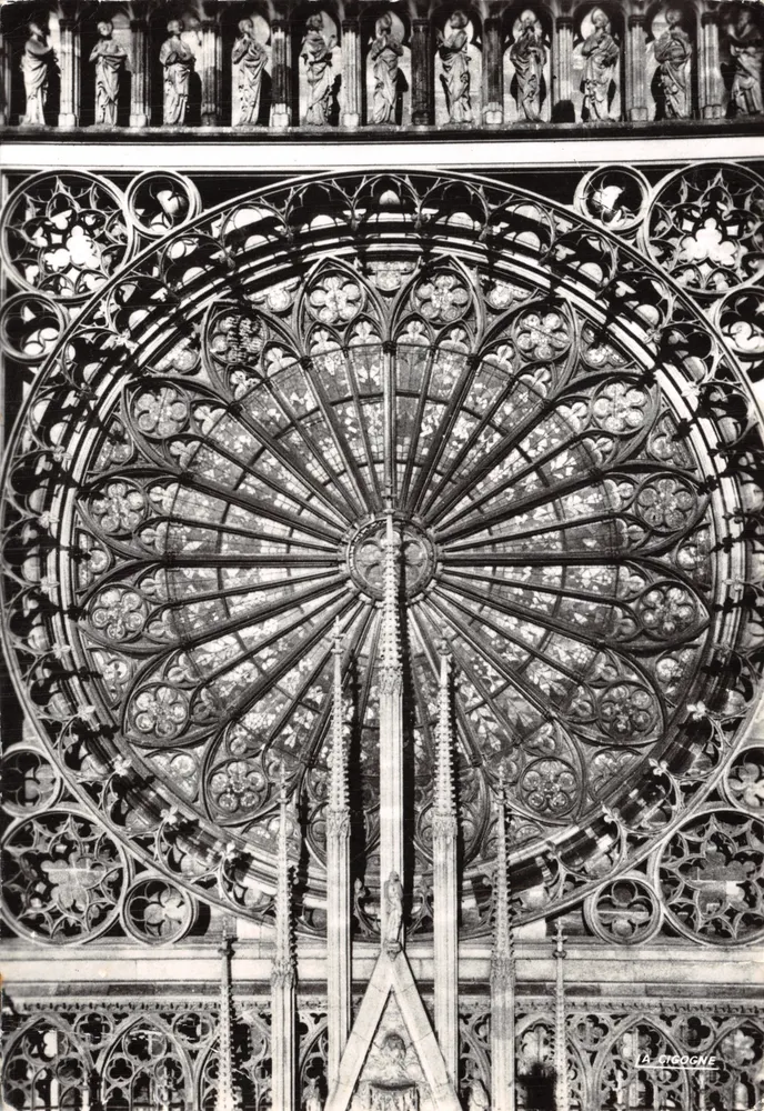 Die Strasbourg-Kathedrale — Rose des südlichen Transepts — Éditions La Cigogne - Vorderseite