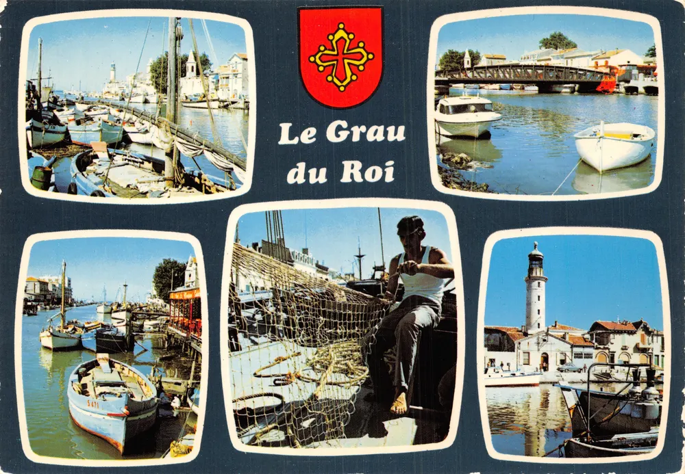 Le Grau du Roi — Fischereihafen am Kanal — Éditions Magenta - Vorderseite