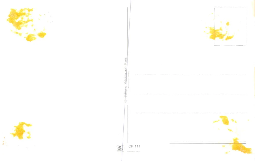 Fleurs de cerisier — scène printanière — Éditeurs Médiaspaul, n° CP 111 - Verso