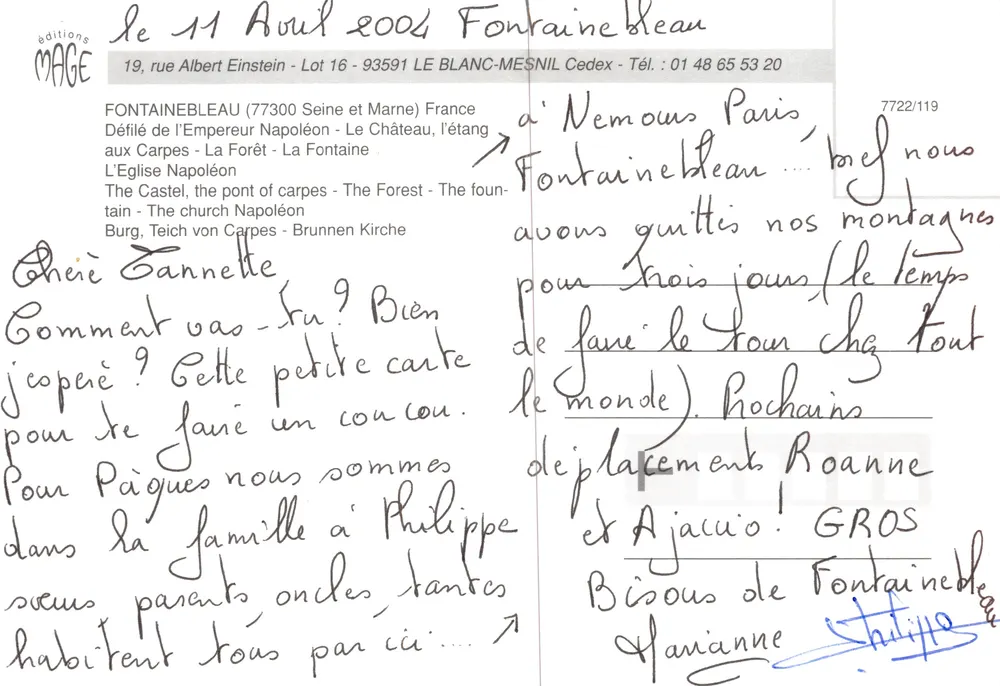 Fontainebleau — Ville Royale et Impériale — éditions MAGE - Verso
