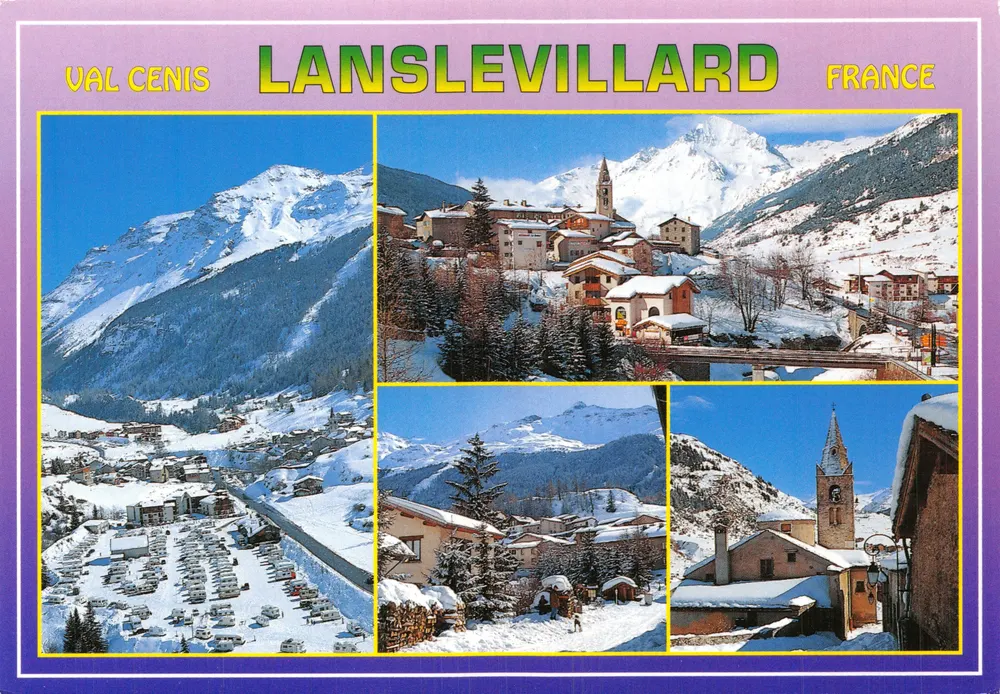 Lanslevillard — winterliche Panoramablick — Editions Revalp Albertville - Vorderseite