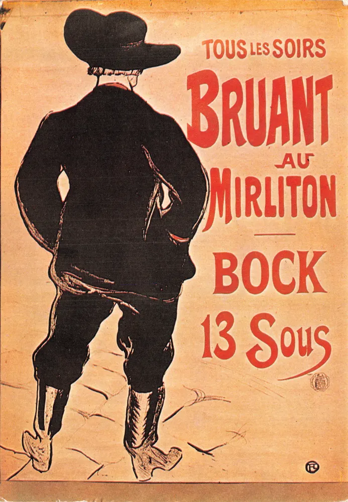 Bruant au Mirliton — Ansichtskarte eines Theaterstücks — Verlag DELTA PRODUCTIONS - Vorderseite