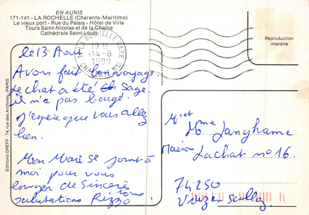 La Rochelle — Cité Historique — Éditions GREFF, PARIS - पीछे
