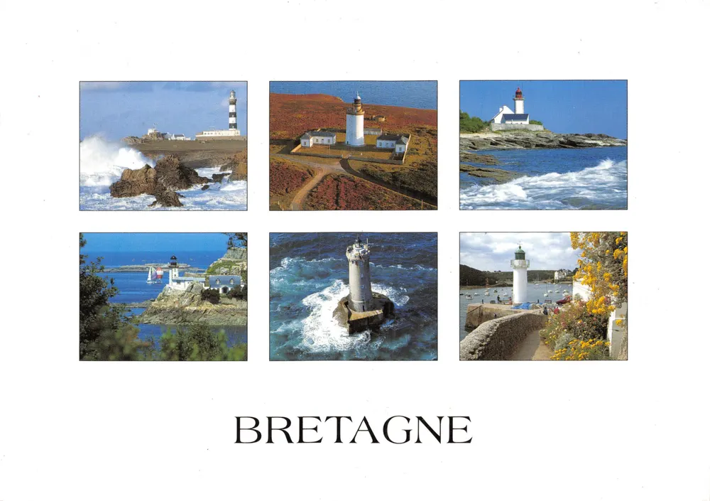 Leuchttürme der Bretagne — sechs Küstenansichten — Éditions d'Art Jackec, Paimpont - Vorderseite