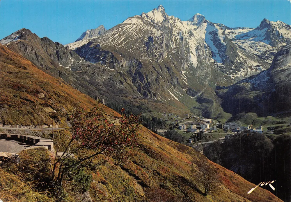 Vue générale depuis les Crêtes Blanches — Gourette — éditeur JOVI - Recto