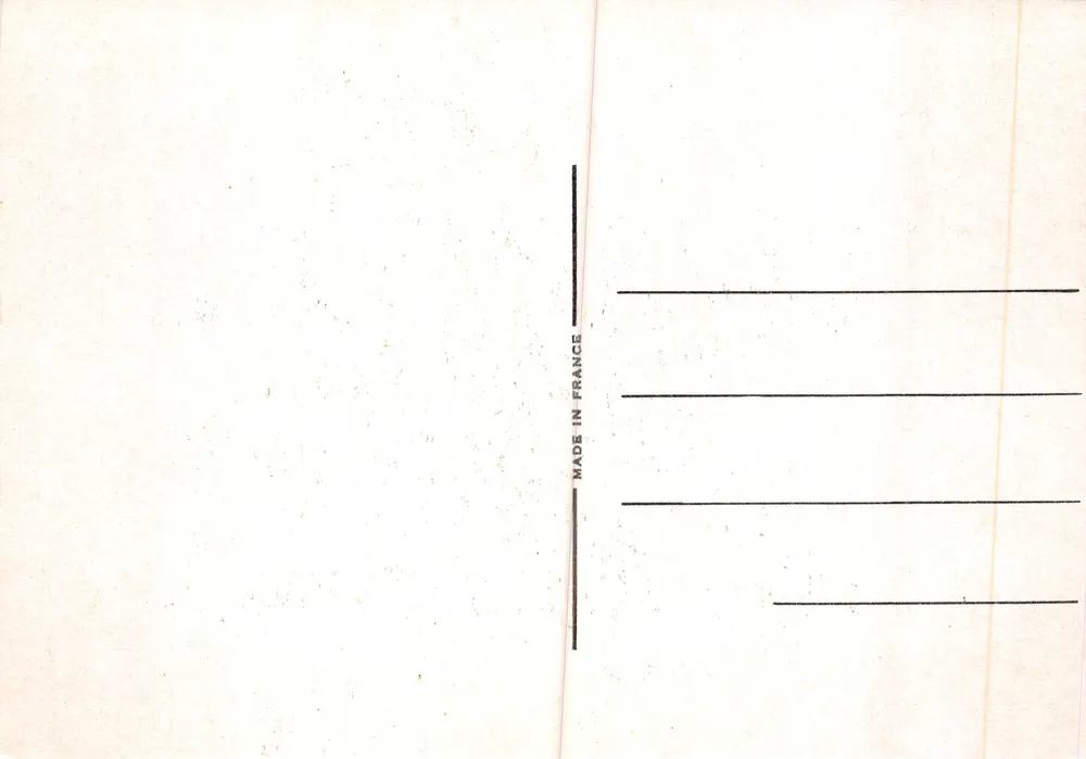 Deux chevaux attelés — scène de campagne — éditeur non visible - Verso